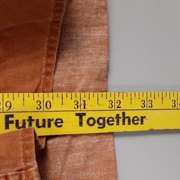 Redhead Burnt Orange Vintage Cotton Button-Up Long Sleeve Shirt - Picture 5 of 8